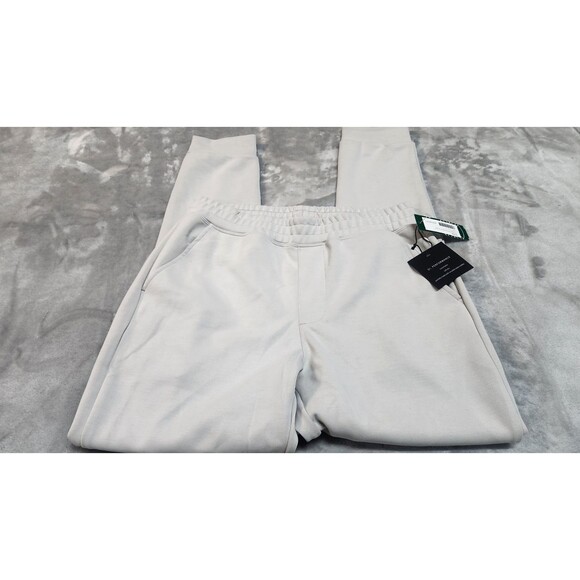 NWT 01.Algo Light Grey Small Performance Joggers Quick Dry Pants Gym SPF 40 New - Picture 1 of 8
